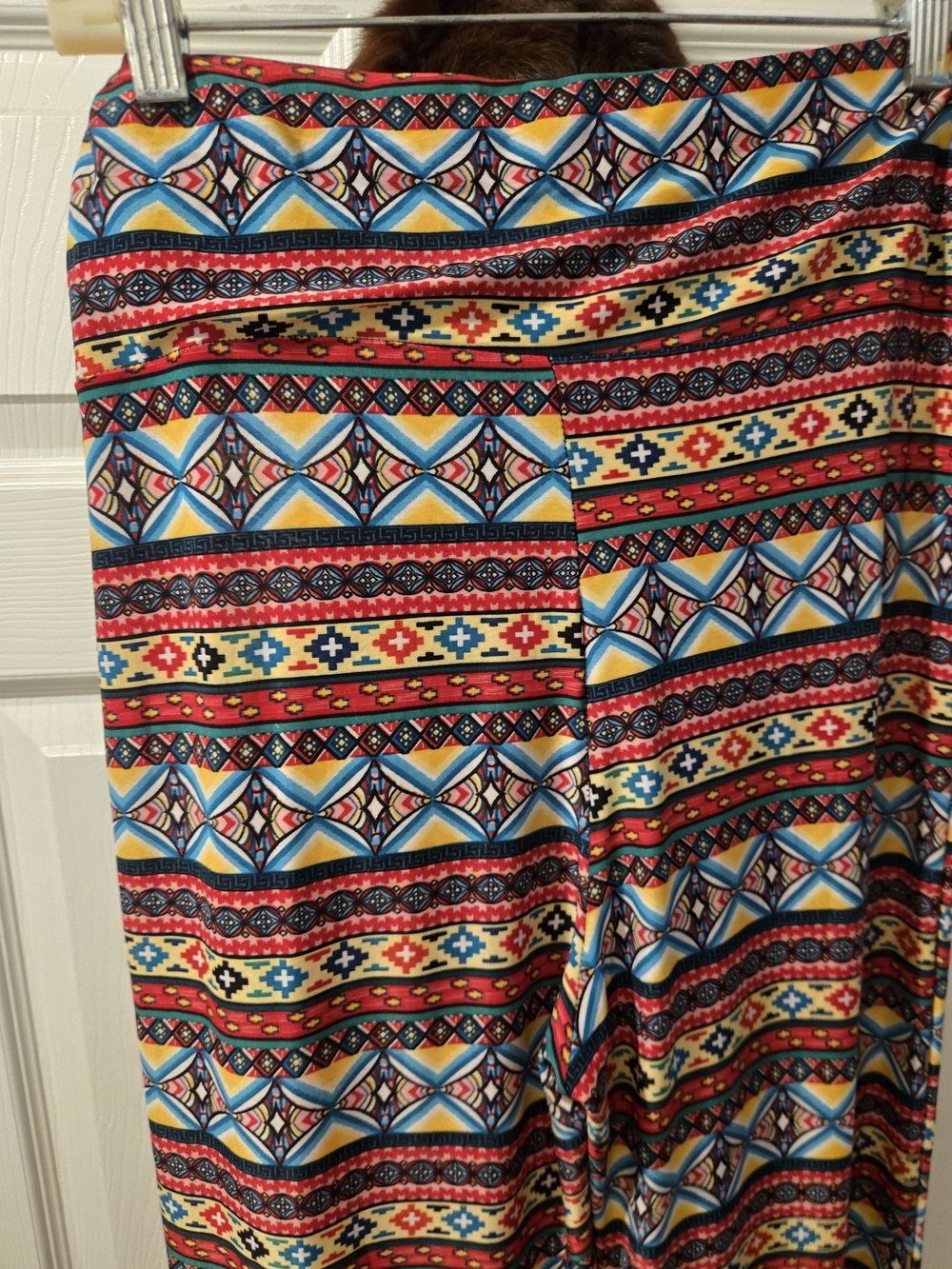 WinWin Multicolor Aztec-Pattern Wide Leg Pants - Picture 3 of 6